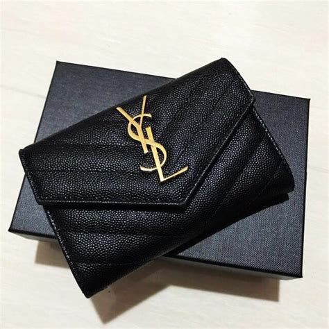 ysl flat wallet|ysl wallet for sale.